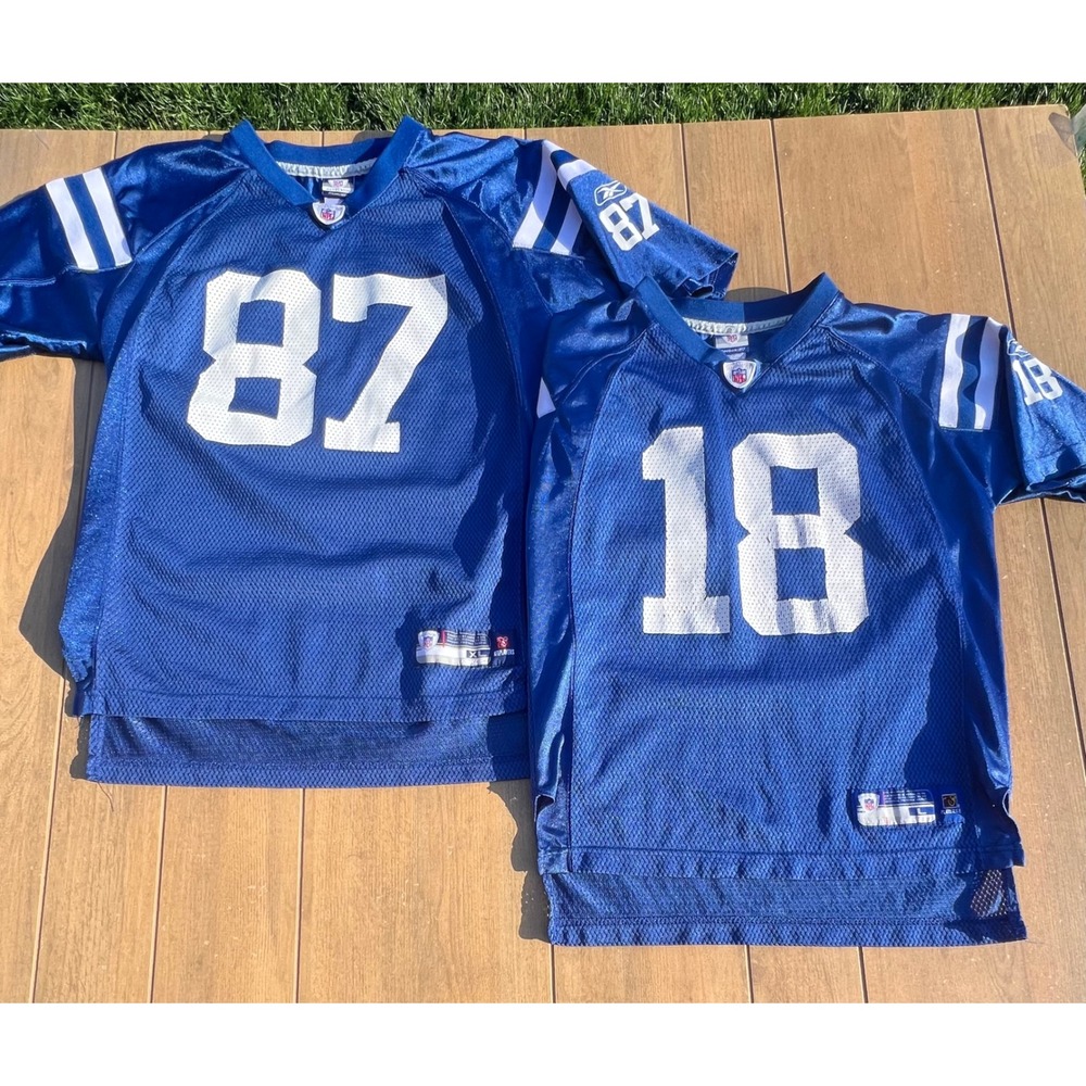 Reebok Indianapolis Colts NFL Jersey vintage Bundle Manning Wayne‎ Youth L XL